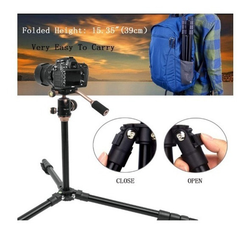Trípode Para Camara Profesional Rótula De 360° Resiste 7kgs
