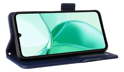 Funda Abatible For Zte Blade A55 Con Ranuras Magnéticas De