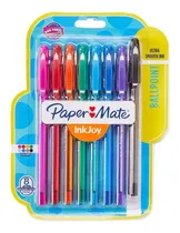 Comprar Boligrafo Paper Mate Kilometrico Inkjoy X 8 Colores Surtidos