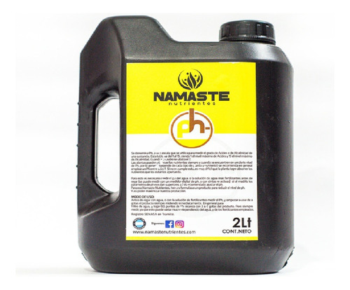 Namaste Reductor De Ph- Corrector De Agua 2 Litros