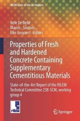 Libro Properties Of Fresh And Hardened Concrete Containin...