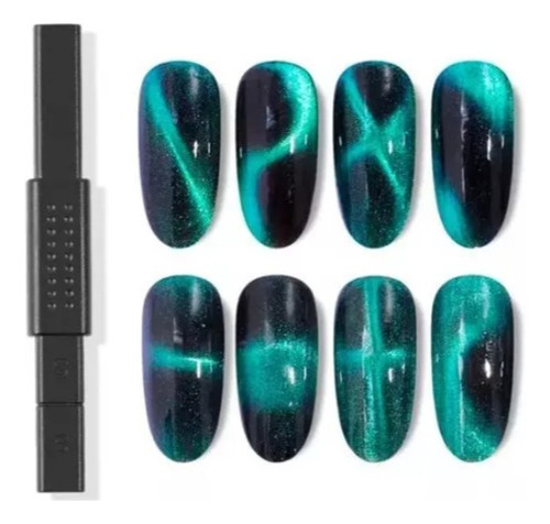 Fuerte Iman Doble Esmaltes Cat Eye Magneticos Ojo Gato Uña