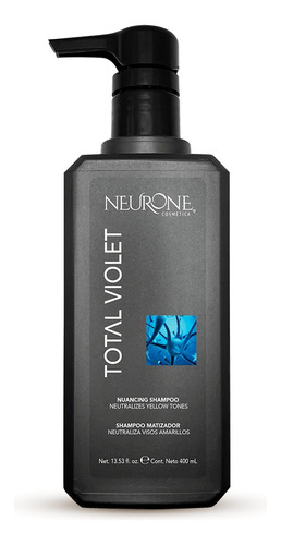 Neurone Shampoo Total Violet 400ml Matizador Tonos Amarillos