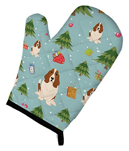 Manopla De Horno De Navidad Basset Hound Bb4681ovmt De Carol