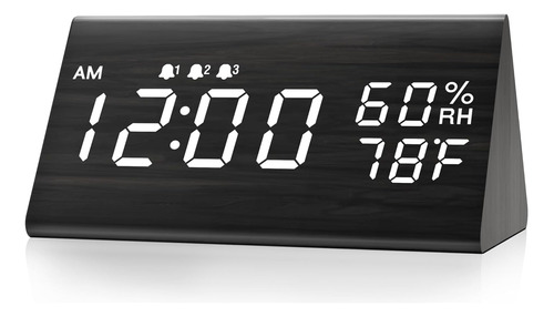 Reloj Despertador Digital Pantalla De Tiempo Led Electr...