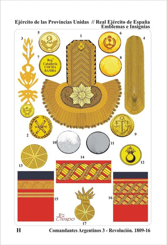 Libro Comandantes Argentinos 3 Revolución: 1809-1816