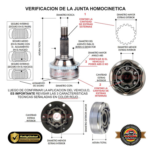 Junta Homocinetica Volkswagen Passat 1.8 1.8t 33x30 C/ Abs