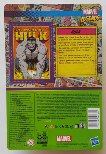 Imagen 2 de 3 de Marvel Legends 3.75 Figura De Hulk Versión Gris Nueva !!!