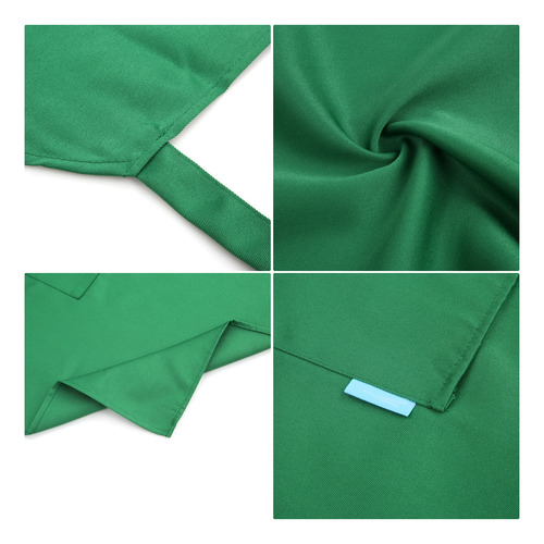 Delantal De Cocina De Poliéster Con Cuello Ajustable Y 2 Bol
