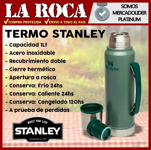 Termo Stanley 1l Clasico Orig Pico Cebador + Mate Termico