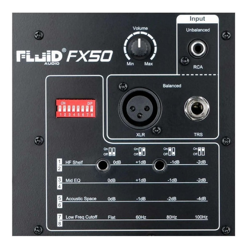 Par De Monitores De Estudio Fx50 Fluid Audio 50w Color Negro