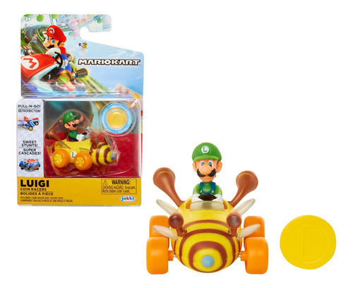 Figura Luigi Coin Racers - Mariokart Nintendo