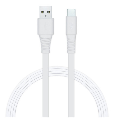 Cabo Tipo Usb-c, 1,2 Metros, Cor Branco, I2go Basic