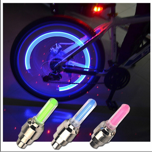 Imagen 4 de 6 de 2 Luces Luz De Pitón Led Bicicleta Moto Auto Con Pilas