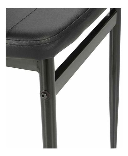 Juego De Comedor Pirlo 4 Personas Negro