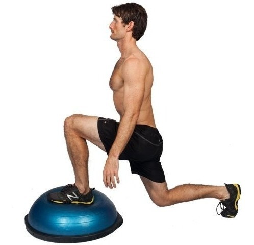 Imagen 4 de 10 de Semi Esfera Bosu Bozu Fitness 40cm C/ Banda Elástica