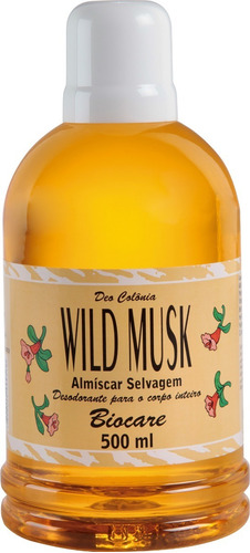 Deo Colônia Wild Musk Almíscar Selvagem 500ml Deliciosa