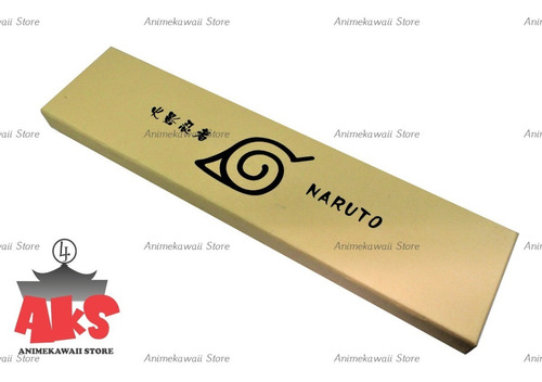 Imagen 2 de 5 de Naruto Set Bandana Y 3 Kunais Rojo En Caja (animekawaii)