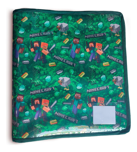 Funda Para Carpeta N°3 (estampado) Minecraft