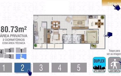 Apartamento Com 2 Dormitórios À Venda, 64 M² Por R$ 260.000,00 - Vila Guilhermina - Praia Grande/sp - Ap4921