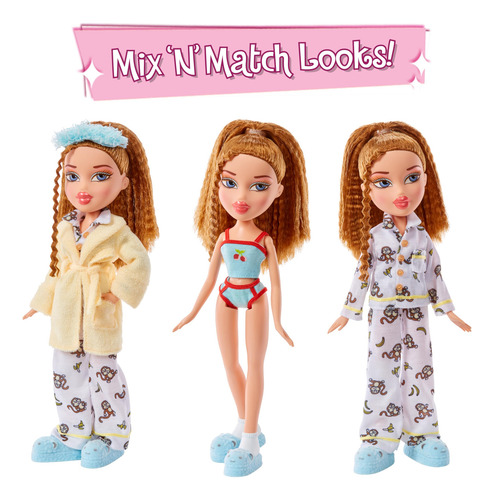 Boneca Moderna Bratz Slumber Party Meygan Com 2 Pijamas E Pe