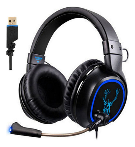 Fone Headset Sades Gamer R6 R5 R7 7.1 Usb Original Bass