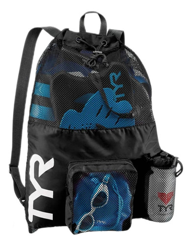 Mochila Tula Bolso Tyr Natación Gimnasio Piscina Negro 