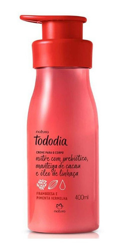 Imagem 2 de 2 de Hidratante Corporal Tododia Framboesa E Pimenta Vermelha