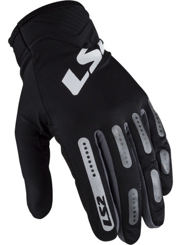 Guantes Ls2 Bend Hombre Negro + Gris Bamp Group