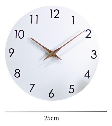 Reloj De Pared Decorativo De Madera, Reloj De Pared Blanco