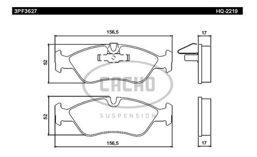 Pastilla De Freno Tras P/ Mercedes Benz Sprinter S 300 Todos