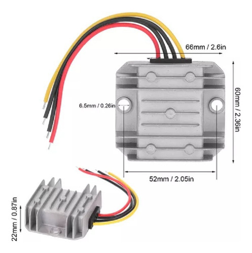 Conversor Reductor De Tensión 24v A 12v 5 Amper