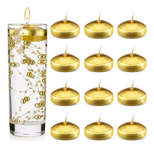 20 Velas Flotantes Sin Perfume, Pequeñas Velas Flotantes Red