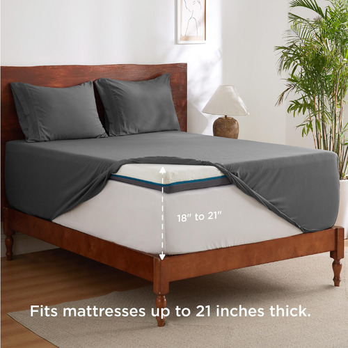 Juego De Sabanas Individual Xl Suaves Transpirables Bedsure