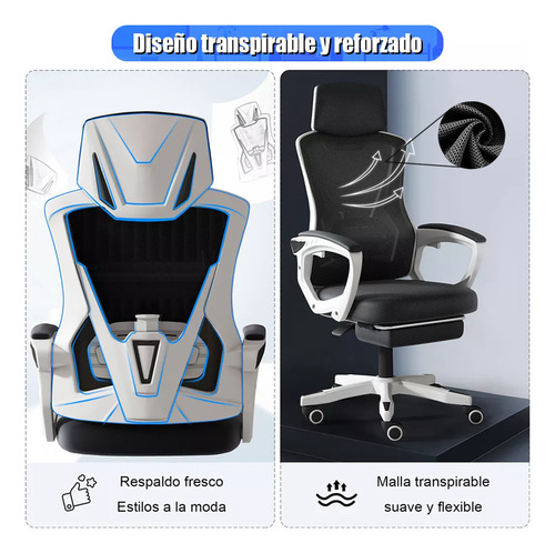 Mesa Y Silla Ergonómicas Ajustables De Malla Transpirable
