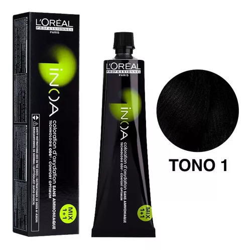 Tinte para el cabello permanente, Negro ébano 1N, 165 ml (5,6 oz. Líq.)