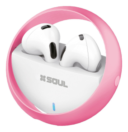 Auricular Manos Libres Bluetooth Soul Tws 1200 C/ Microfono Color Rosa