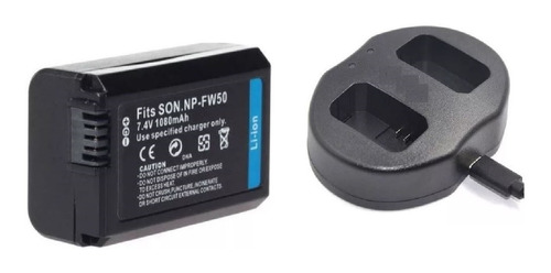 Bateria + Cargador Doble  P/sony Np-fw50 A7 A7ii A6000 A6300