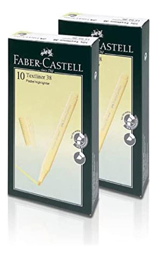 Bolígrafo Textliner 38 De Faber-castell, Color Vainilla, 2 U