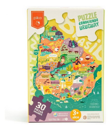 Juego Puzzle Didáctico Infantil De Encastre Niños Garageimpo Color Uruguay