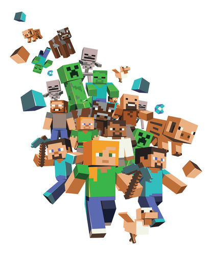 10 Libro Para Colorear Minecraftt + 10 Cajitas Crayon (8) :)