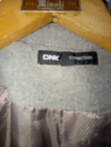 Saco Paño Dama Dnk Gris L Largo Tapado Mujer Niña Abrigo