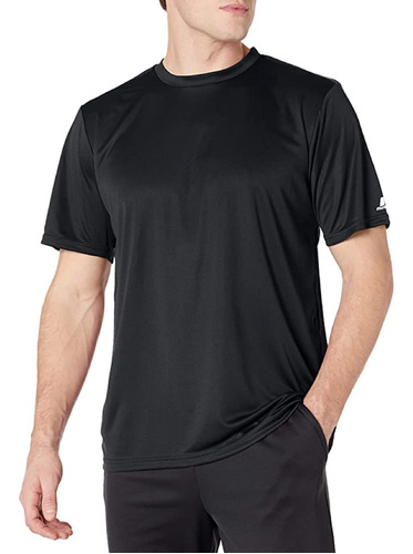 Russell Camiseta Atletica Para Entrenar Para Hombre, M, Negr