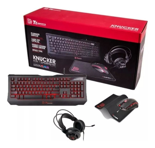 Combo Thermaltake Tt Esports Knucker 4 En 1 Gaming Kit