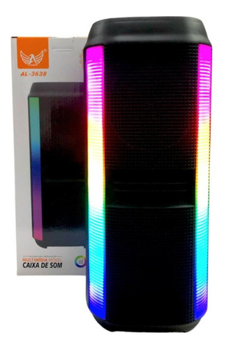 Caixa De Som 30w Bluetooth Led Usb Radio Fm Altomex Al-3638