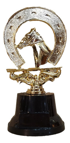 Trofeo Plástico Equitación Caballo 14cm Souvenir Base Alta