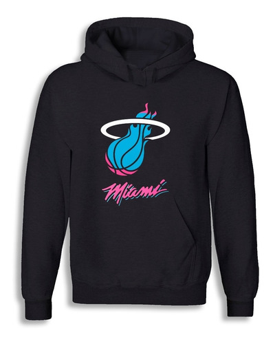 Imagen 1 de 2 de Poleron Estampado Diseño Miami Heat Ii