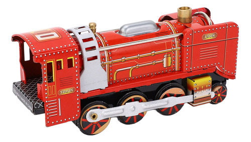 Train Head Toy, Accesorio De Fotografía De Hojalata Vintage
