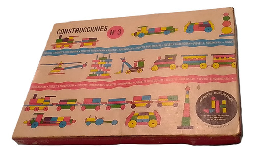 Juego De Maderitas Construccion Hurlingham. Didactico 85 1 (Usado)