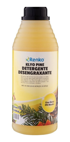 Klyo Pine | Detergente Desengraxante Ad | Neutro 1l | Renko